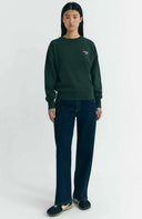 SUDADERA BORDADA FLOWER TM JODIE VERDE / THINKING MU