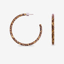 PENDIENTES HOOP DARK CAFFÉ / SASSTIE