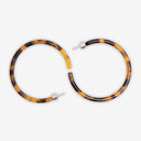 PENDIENTES HOOP DARK CHEETAH / SASSTIE