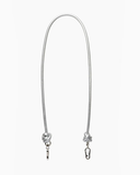 CADENA PIEL NUDO BANDOLERA PLATA / OLIVIA MAREQUE