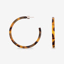 PENDIENTES HOOP DARK CHEETAH / SASSTIE