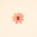 SET 6 BOTONES FLOR ROSA / COUCOU SUZZETE