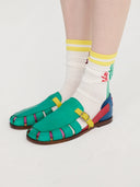 CALCETINES LARGOS BLANCOS CON RAYAS  / BOBO CHOSES