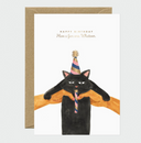 TARJETA CUMPLEAÑOS GATO / ATWS