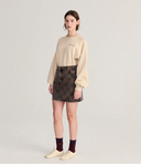 MINIFALDA VAQUERA LAVADA CON ESTAMPADO INTEGRAL ALMOST MOIRÉ / BOBO CHOSES
