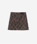 MINIFALDA VAQUERA LAVADA CON ESTAMPADO INTEGRAL ALMOST MOIRÉ / BOBO CHOSES