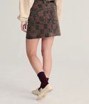 MINIFALDA VAQUERA LAVADA CON ESTAMPADO INTEGRAL ALMOST MOIRÉ / BOBO CHOSES