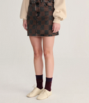 MINIFALDA VAQUERA LAVADA CON ESTAMPADO INTEGRAL ALMOST MOIRÉ / BOBO CHOSES