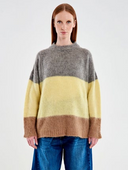 SWEATER GRIS/AMARILLO/MARRÓN / SOLOTRE