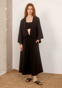 CULOTTE ANCHO DE ALGODÓN BLACK / COSSAC