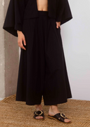 CULOTTE ANCHO DE ALGODÓN BLACK / COSSAC