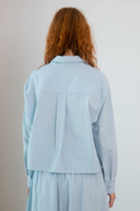CAMISA CROPPED PALE BLUE / COSSAC