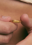 ANILLO MINI SELLO AMORE ORO / ALHAJA
