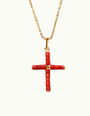 COLLAR CRUZ CORAL / ALHAJA