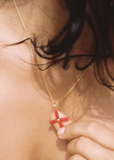 COLLAR CRUZ CORAL / ALHAJA