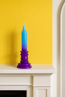 CANDELABRO DEGRADADO AZUL CLARO Y  MORADO MINI / CALL ME CANDLE