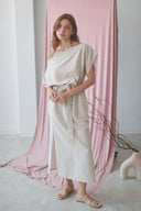 VESTIDO LINO NATURAL / COSSAC | https://www