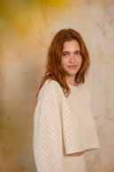 TOP MANGA LARGA CROCHET CRUDO / COSSAC