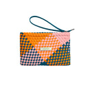 CLUTCH ELENA 'LIFE IS SIMPLE' | BLUE, ORANGE & PINK / VERB TO DO