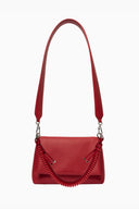 CADENA PIEL RIZADA ROJA / OLIVIA MAREQUE