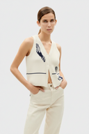 CHALECO DE PUNTO CRUDO ROBBIE / THINKING MU