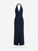 VESTIDO LARGO CON ESPALDA DESCUBIERTA NAVY / SOLOTRE
