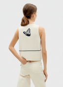 CHALECO DE PUNTO CRUDO ROBBIE / THINKING MU