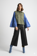 PANTALÓN AL TOBILLO PIEL SINTETICA NEGRO / MOUTAKI