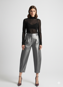 TOP MANGA LARGA NEGRO / MOUTAKI