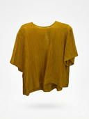 BLUSA DE CUELLO REDONDO CON ESCOTE BAJO Y ESPALDA BAJA OCRE / SOLOTRE