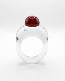 ANILLO POMPETA TRANSPARENTE-ROJO / BOIRA