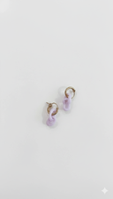 PENDIENTES DOBLE AMEBA ROSA / SUPLAIS