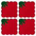 POSAVASOS TOMATE SET 4 / OCTAEVO