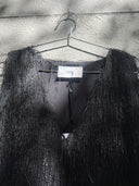 VESTIDO SIN MANGAS Y FLECOS  / SOLOTRE