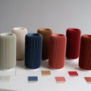 JARRÓN VORENA ASH BLUE M / MENDELEK STUDIO
