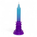 CANDELABRO DEGRADADO AZUL CLARO Y  MORADO MINI / CALL ME CANDLE