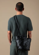 BOLSO INTRECCIATO BANDOLERA NEGRO / ALIU