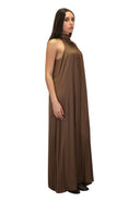 VESTIDO HALTER CHOCOLATE / SOLOTRE