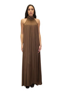 VESTIDO HALTER CHOCOLATE / SOLOTRE