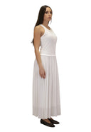 VESTIDO CAMISETA SIN MANGAS BLANCO / SOLOTRE