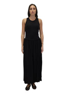VESTIDO CAMISETA SIN MANGAS NEGRO / SOLOTRE