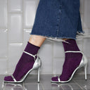 CALCETINES MORADOS  LUREX / KLUE