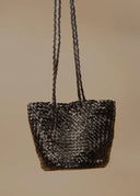 BOLSO INTRECCIATO BANDOLERA NEGRO / ALIU