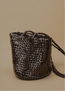 BOLSO INTRECCIATO BANDOLERA NEGRO / ALIU