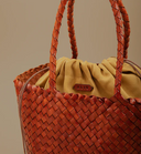 BOLSO INTRECCIATO BANDOLERA COGNAC / ALIU