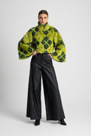 PANTALÓN PIEL SINTETICA NEGRO / MOUTAKI