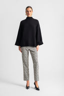 BLUSA DE PUNTO NEGRO / MOUTAKI