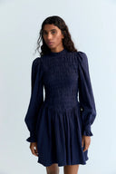 VESTIDO NORA AZUL MARINO / THE NEW SOCIETY
