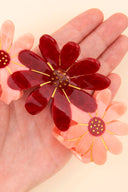 PINZA FLORES ROSAS GRANDE / COUCOU SUZETTE