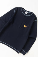 CAMISETA MANGA LARGA WAFFLE - NAVY / SERVICE WORKS